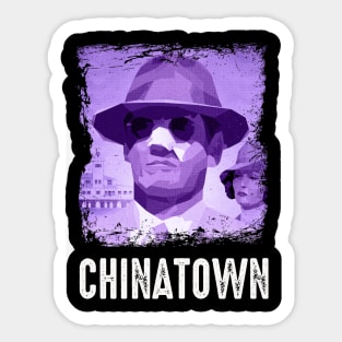 Polanski's Masterpiece Chinatowns Tee Immersing You in the Brooding Atmosphere and Twisted Tales of the Film Sticker